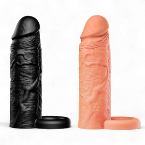 Hidden Desire Liquid Silicone Penis Extension Sleeve – with Ring 15 cm