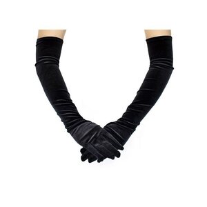 Pitkät käsineet, pehmeää satiinia. Vain Itäkeskuksen liikkeestä!