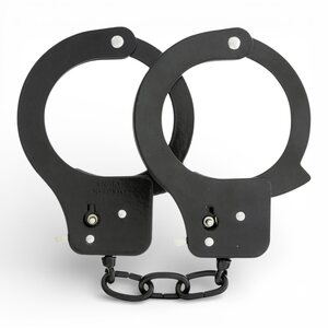 Dream Toys BondX Metal Handcuffs – Black (Safety Release, 2 Keys)
