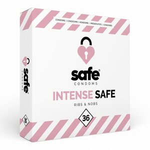 SAFE Intense Safe – Extra stimuloivat kondomit (36 kpl)