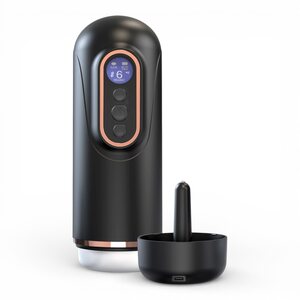 Teazers DEEP CONTROL – Telescopic Masturbator (Black)