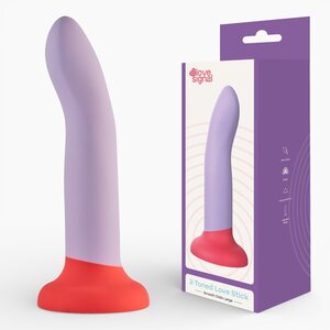 Love Signal 2-Toned Love Stick Large – Kaareva Silikonidildo Imukupilla (IPX8)