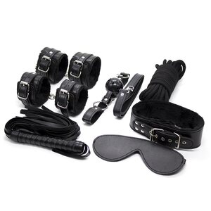DISCOUNT Easy Bondage Kit – 7-osainen Setti Turvalliseen Kokeiluun