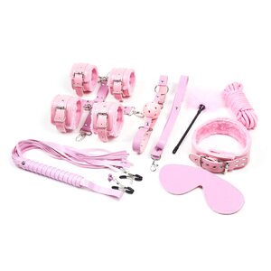 DISCOUNT Blush Submission Kit – 10-osainen Pehmeän Kontrollin BDSM-setti