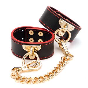 DISCOUNT Golden Dominion Cuffs – Ranne- ja Nilkkakahleet Ketjulla