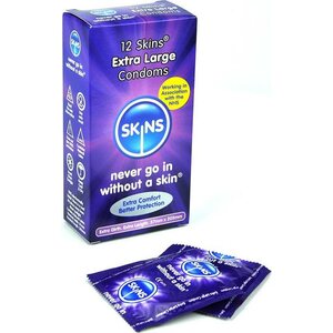 SKINS Extra Large Kondomit 12 kpl