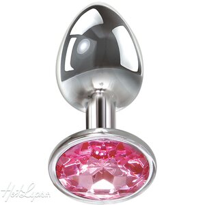 Adam & Eve Alumiini Anaalitaappi Pink Gem Medium