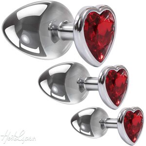 Adam & Eve Anaalitapit Alumiinista - Three Hearts