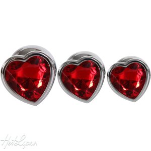Adam & Eve Anaalitapit Alumiinista - Three Hearts