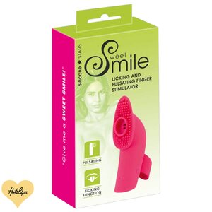 Sweet Smile Licking And Pulsating Finger Stimulator