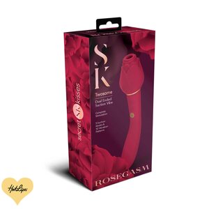 Secret Kisses Rosegasm Twosome Klitorikselle ja G-Pisteelle