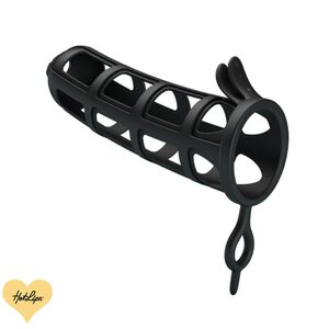 Penis Sleeve Silikonia Musta