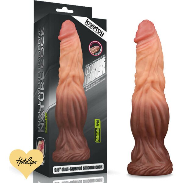 Lovetoy Nature Cock Dual Layered Silicone 24.5 εκ.