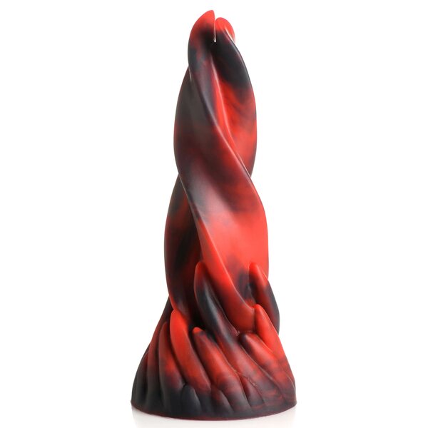 XR Brands Hell Kiss Twisted Tongues Silicone Dildo