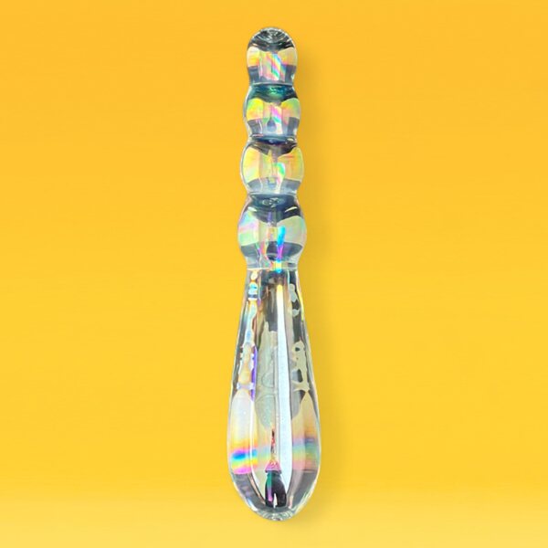 Lovetoy Twilight Gleam Rising Ripples Glass Dildo