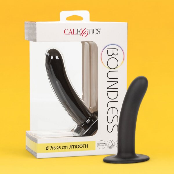 California Exotics Dildo Boundless 6" Sileä, Musta