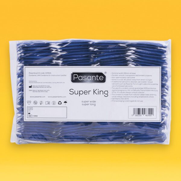 Pasante Super King Size Condoms - 144 unités