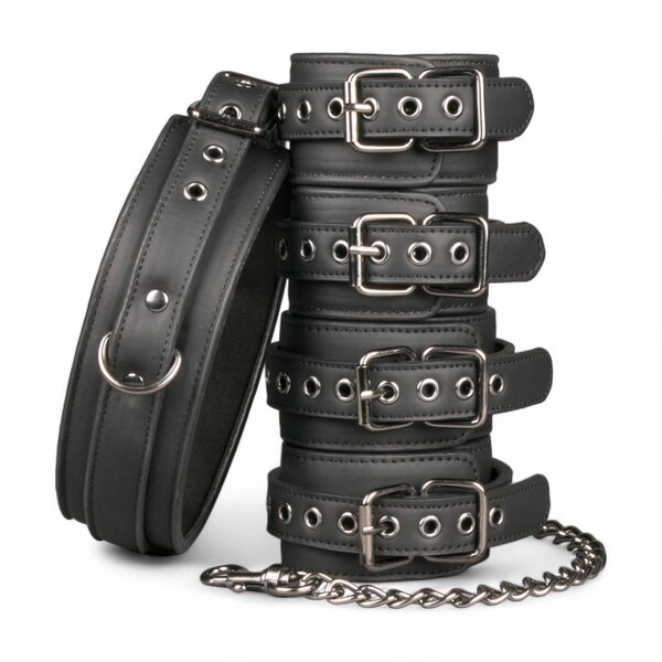 Easy Toys Fetish set with collar, ankle- and wrist cuffs