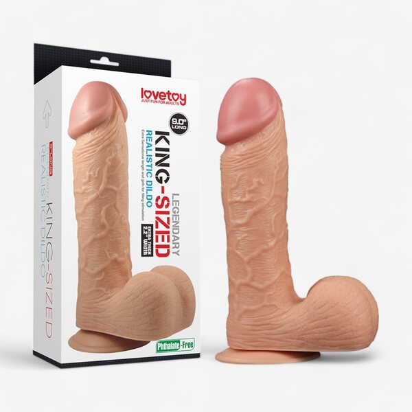 Lovetoy Legendary King Size Realistic Dildo 9"