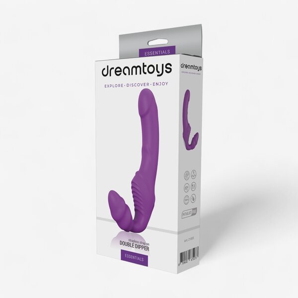 Dream Toys Strap On Dildo Ilman Remmejä Lila