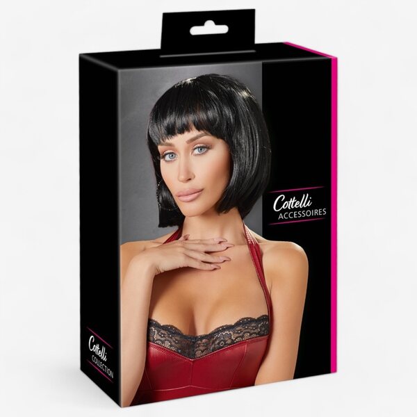 Cottelli Accessoires Black Bob Wig