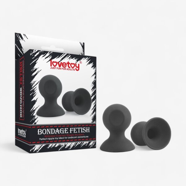 Lovetoy Black Nipple Suckers 2 pcs