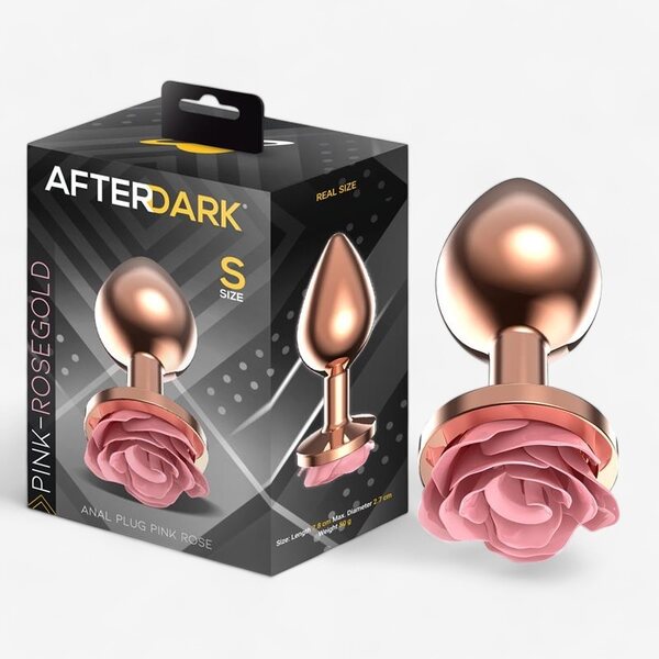 Afterdark Anal Plug Pink Rose Kulta