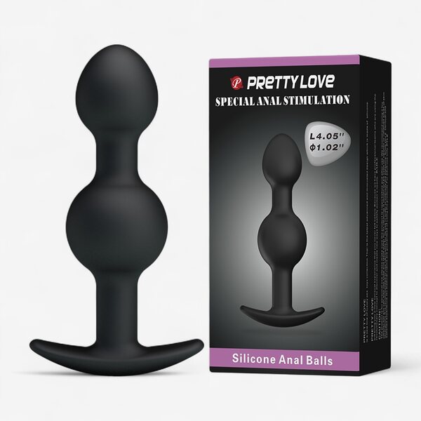 Weighted Silicone Butt Plug with Internal Metal Balls – Silent Motion Pleasure