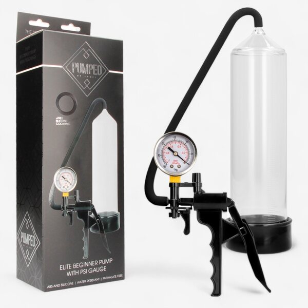 Pumped Beginner Penis Pump with Pressure Gauge