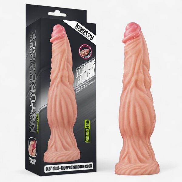 Lovetoy Nature Cock Dual Layered Silicone 24.5 εκ.