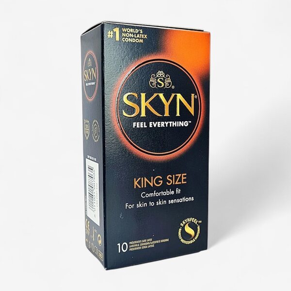 Skyn King Size Polyisopreeni Kondomi 10 kpl – Lateksiton ja Tilavampi