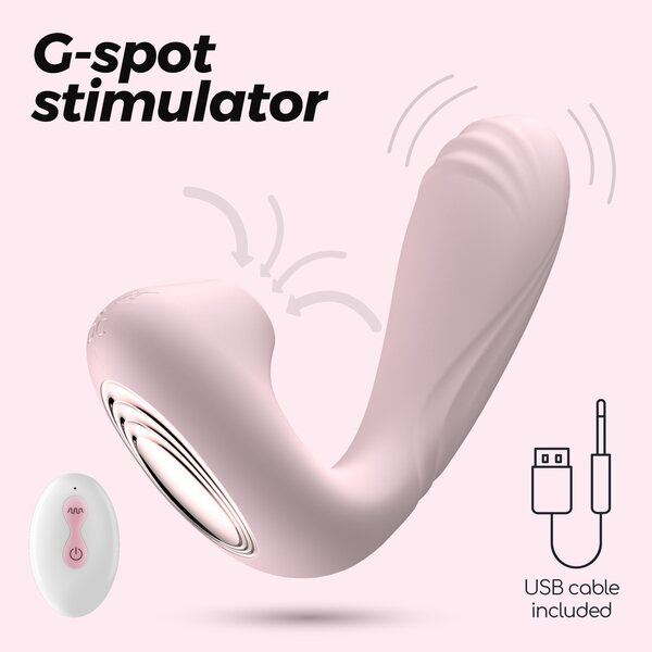 Crushious Pookie+ Remote Controlled Duo Stimulator – Clitoral Suction & G-Spot Vibrator