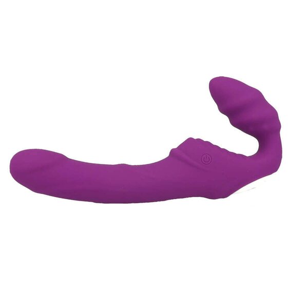 Dream Toys Strap On Dildo Ilman Remmejä Lila