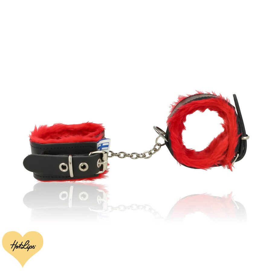 Joyfactory Käsikahleet Punaisella Karvapehmusteella