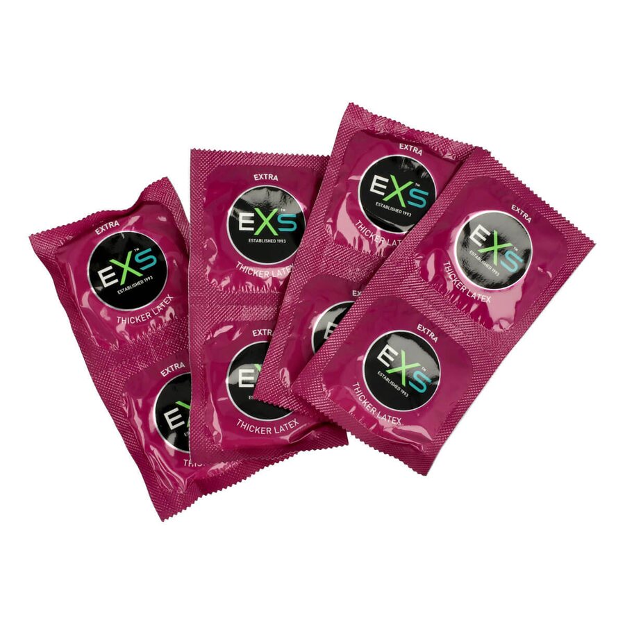 EXS Condoms Extra Thick 0,083 mm – Kondomit 100 kpl (53 mm)