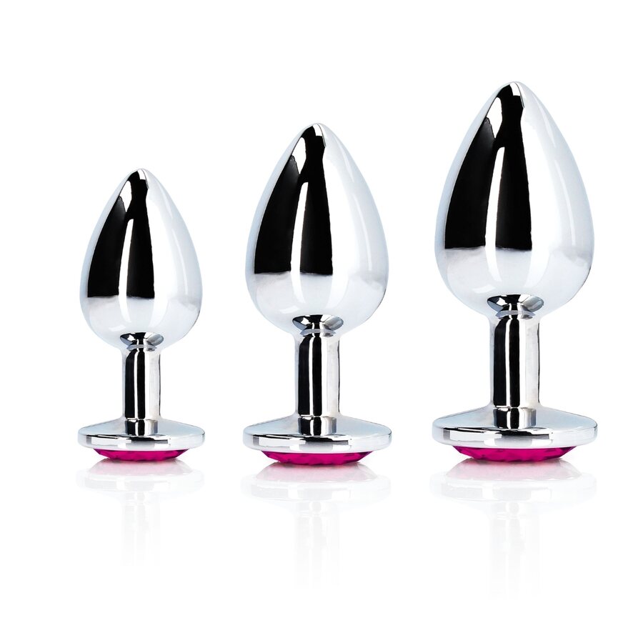 Ouch Heart Gem Metallinen Anaalitappi hopea