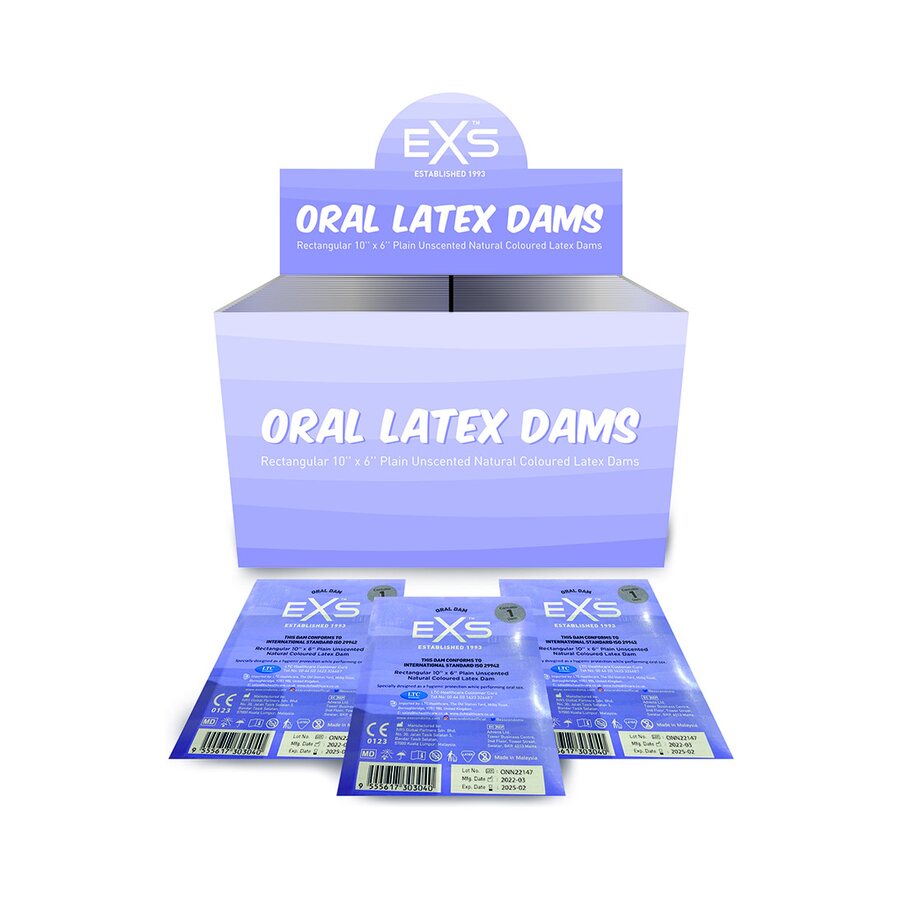 EXS Condoms Oral Latex Dams Suuseksisuojat