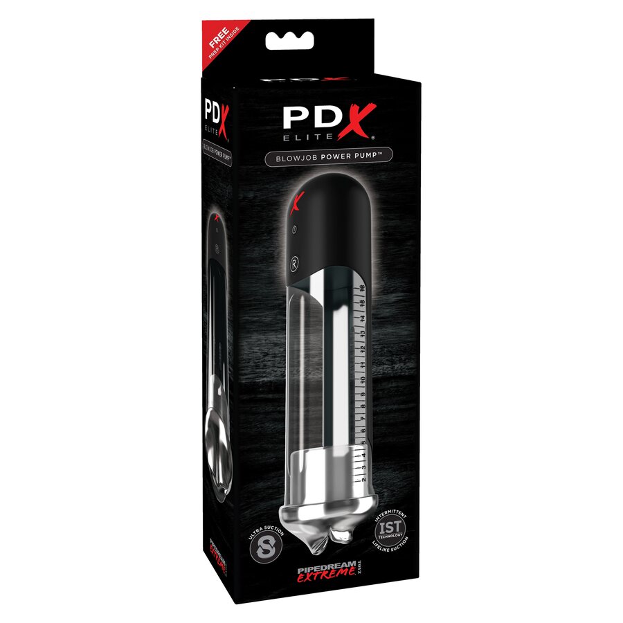 Pipedream PDX Elite Blowjob Power Pump – Automaattinen suihinottopumppu IST-teknologialla