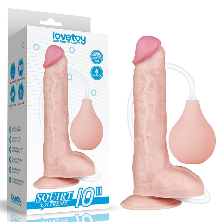 Laukeava Dildo Vaalea 25 cm