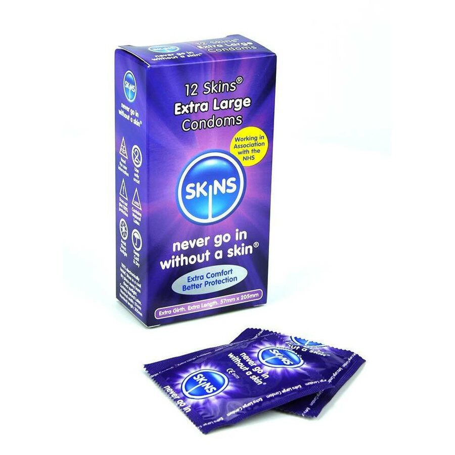 SKINS Extra Large Kondomit 12 kpl