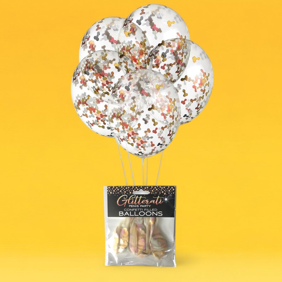 Glitterati Peniskonfetti Ilmapallot