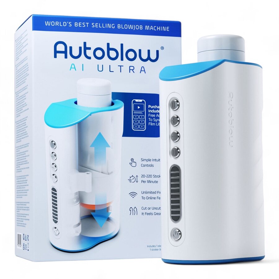 Autoblow AI Ultra – Videoyhteensopiva tekolymasturbaattori miehille