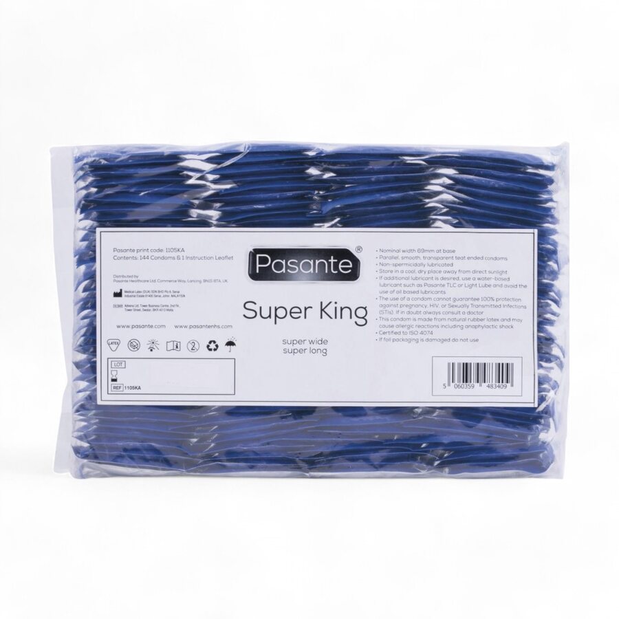 Pasante Super King Size Condoms - 144 kpl