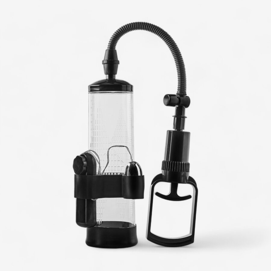 Dream Toys Ramrod Värisevä Penispumppu Liipasinkahvalla – Mukana Vaginatiiviste & Penisrengas