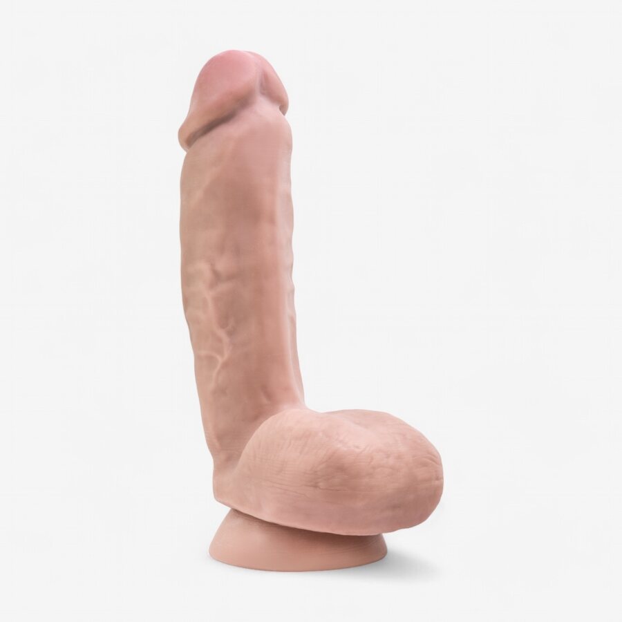 Blush Novelties X5 Hard On – realistinen dildo imukupilla 22 cm (vaalea)