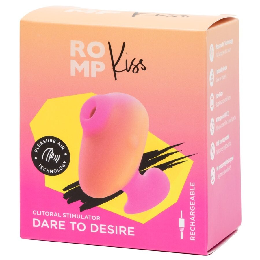 Romp Kiss Pleasure Air -klitoriskiihotin – Kompakti, kosketukseton ilmavirtakiihotin