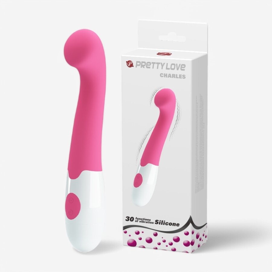 Charles – G-pistevibraattori, 30 ohjelmaa (AAA, silikoni)