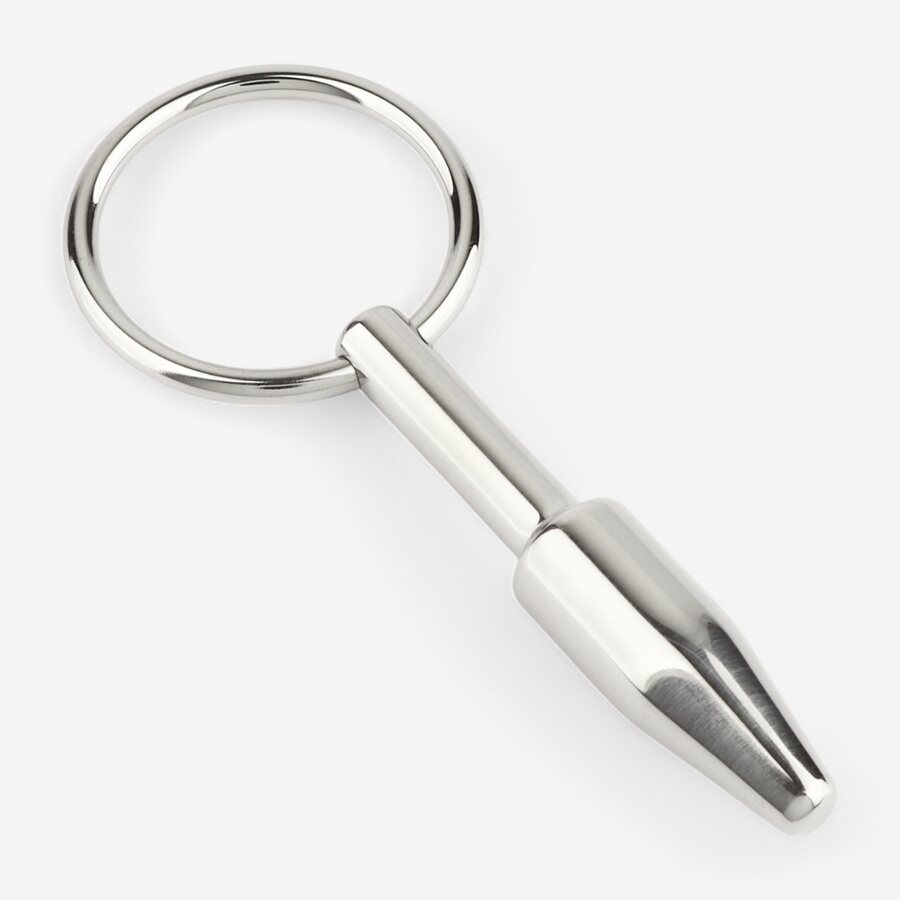 Mr. Steel Ruostumaton penisplugi (solid, 8–10 mm, rengaspää)