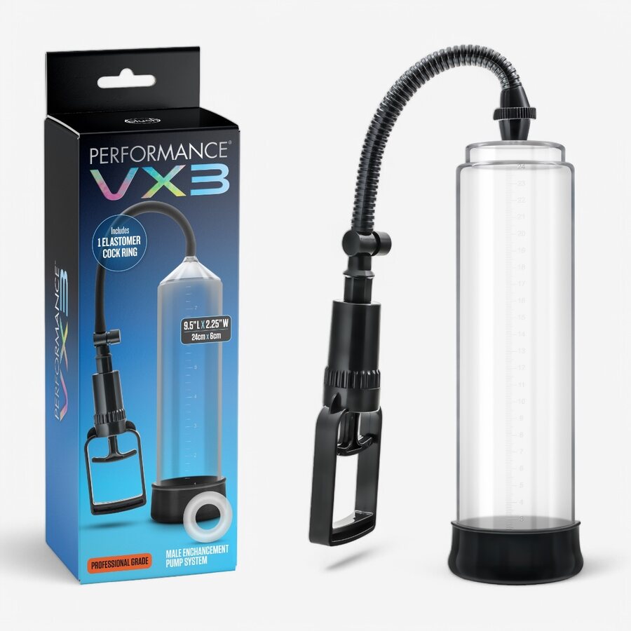 Blush Novelties Penispumppu Performance VX3 – XL-sylinteri, Trigger-kahva & Turvaventiili