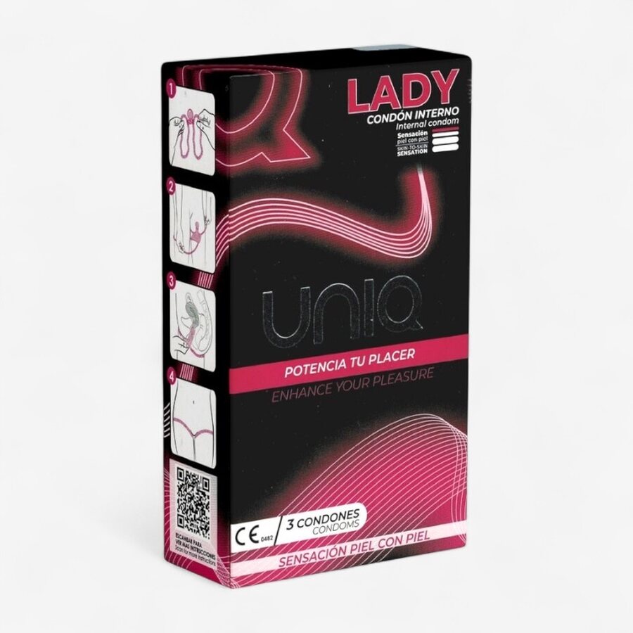 Uniq Condoms Lateksivapaa Naisten Kondomi 3 kpl
